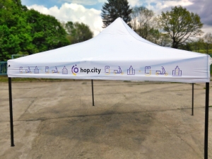 Nůžkovy stan 2x2 s potiskem